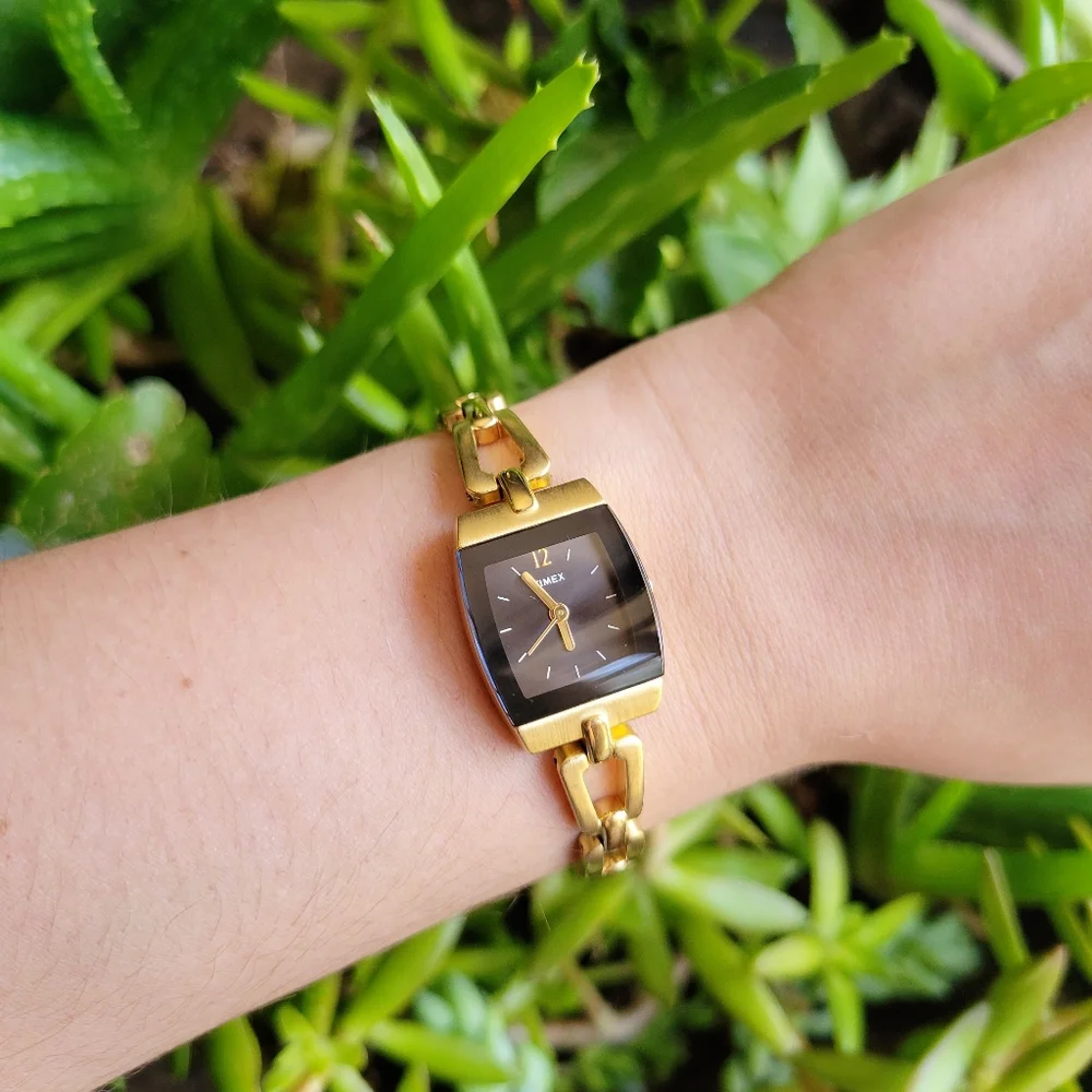 Like New Gold Timex Modern Vintage Style Watch